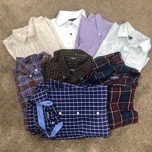 Men’s casual/dress shirts (8)